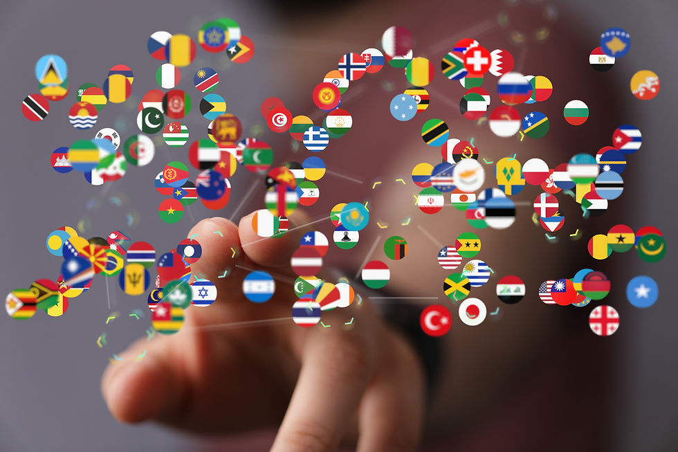 different country flags