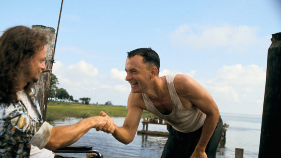 Forrest Gump and Lieutenant Dan