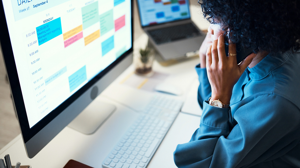 lady fixing her schedule