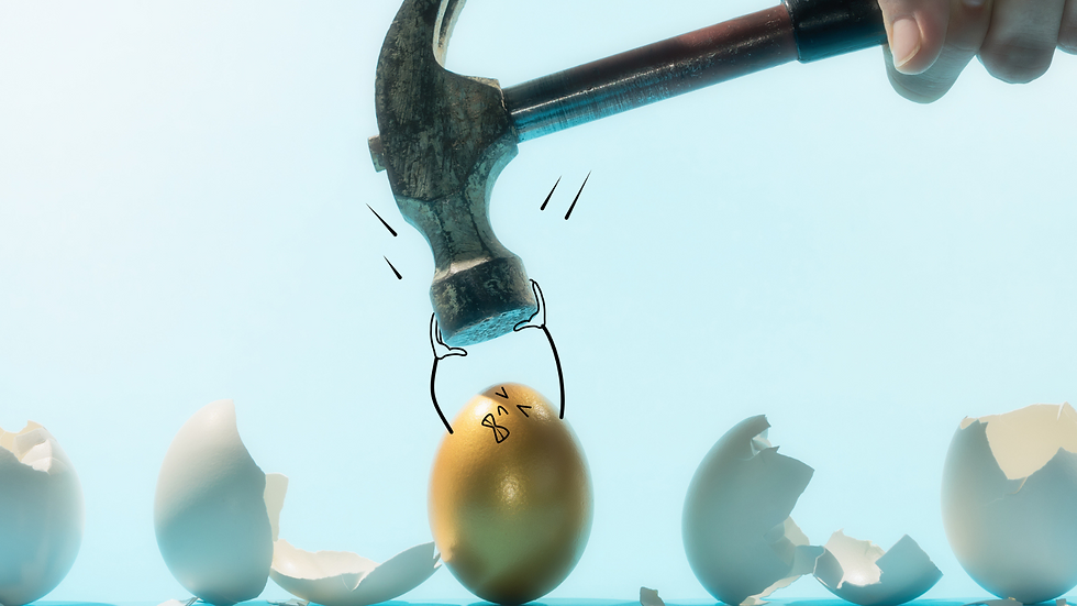an egg showing strength and resiliency